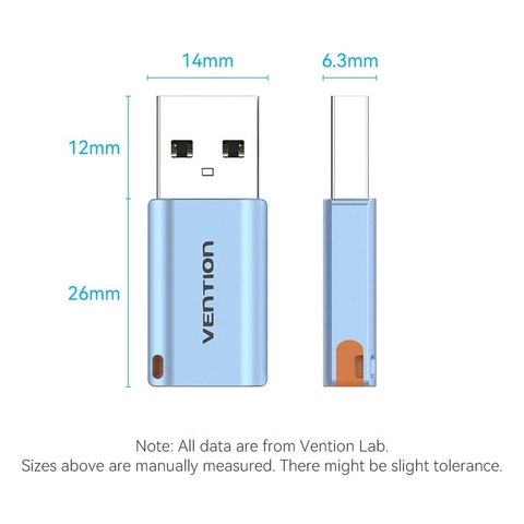 USB OTG USB-A 3.1 to USB-C VENTION CUAH0