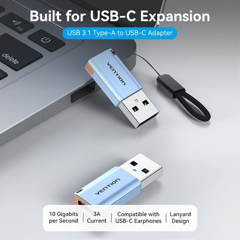 USB OTG USB-A 3.1 to USB-C VENTION CUAH0