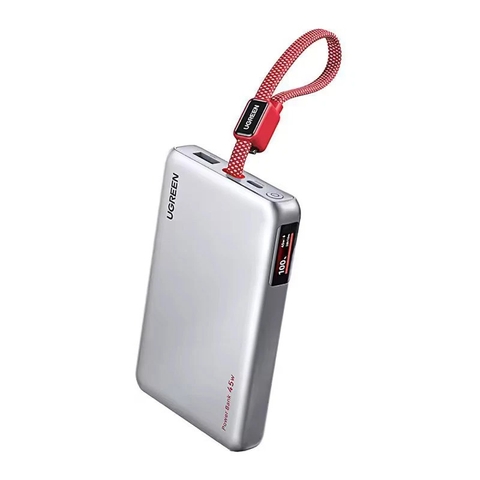 Pin dự phòng UGREEN PB541 10000mAh 45W tích hợp cáp