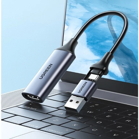 Thiết bị ghi hình capture card HDMI to USB 2.0 / Type-C Ugreen 40189