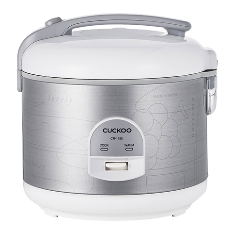 Nồi cơm điện cơ Cuckoo Gia nhiệt 3D 2.0 lít CR-1190, Màu Bạc