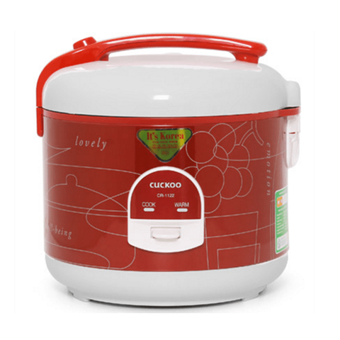 Nồi cơm điện cơ Cuckoo nắp gài 2.0 lít CR-1122 Xuất xứ Hàn Quốc, Màu Đỏ Trắng
