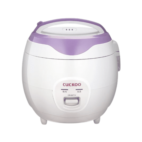 Nồi cơm điện cơ Cuckoo Gia nhiệt 1 chiều 1.08 lít CR-0671, Màu Tím/Vàng