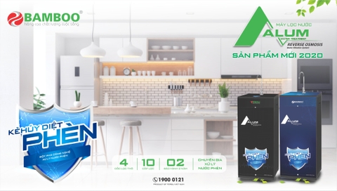 Máy lọc nước R.O Bamboo Alum - Khử phèn (10 cấp lọc)