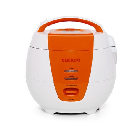 Nồi cơm điện cơ Cuckoo Gia nhiệt 4 chiều 1.08 lít CR-0661 Xuất xứ Hàn Quốc, Màu Cam/Xanh