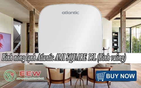 Bình nóng lạnh Atlantic Ami Square 15 lít SWH 15A M-N0
