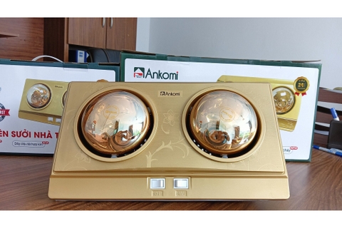 Đèn sưởi nhà tắm 2 bóng Ankomi 550W AKM02T