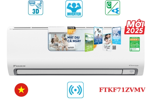 Điều hòa Daikin 1 chiều Inverter 24000 BTU FTKF71ZVMV Mới 2025
