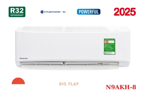 Điều hòa Panasonic 1 chiều 9000 BTU N9AKH-8 Mới 2025