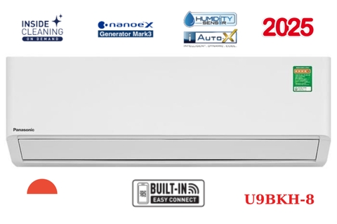 Điều hòa Panasonic 1 chiều Inverter 9000 BTU U9BKH-8 Mới 2025