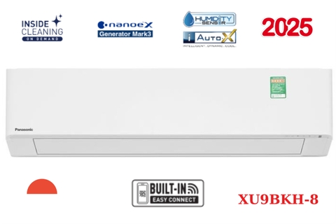 Điều hòa Panasonic 1 chiều Inverter 9000 BTU XU9BKH-8 Mới 2025