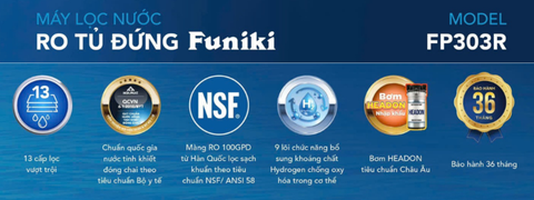 Máy lọc nước RO tủ đứng Funiki FP303R, 13 lõi
