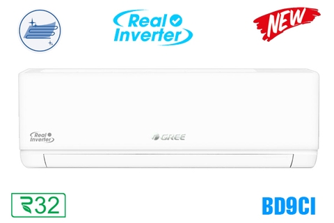 Điều hòa Gree 9000BTU 1 chiều Inverter BD9CI Mới 2026