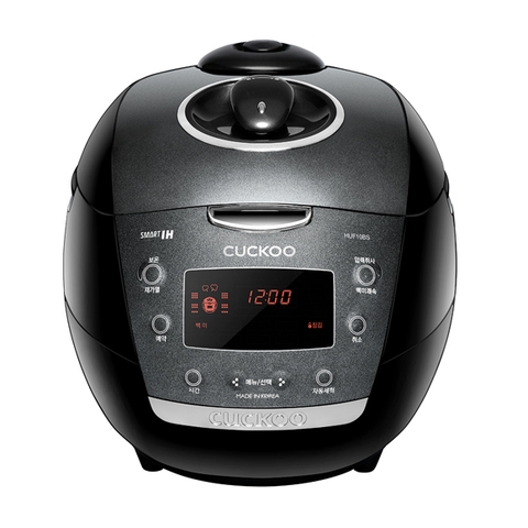 Nồi cơm điện cao tần áp suất Cuckoo Công nghệ IH Áp suất kép 1.8 lít CRP-HUF10BS Xuất xứ Hàn Quốc, Màu Đen