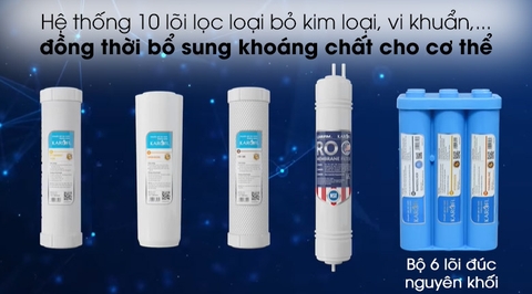 Máy lọc nước Karofi 10 lõi KAQ-U95 âm tủ