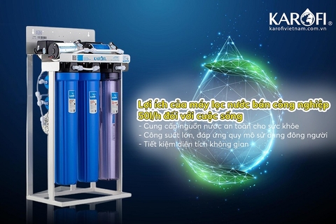 Máy lọc nước bán công nghiệp RO Karofi 50L/H KT-KB50