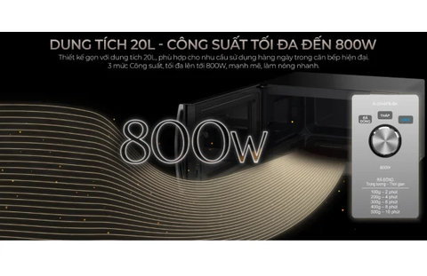Lò vi sóng cơ Sharp R-2046FB-BK 20 lít