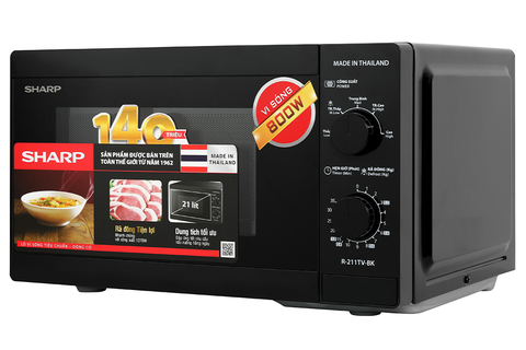 Lò vi sóng cơ Sharp R-211TV-BK 21 lít