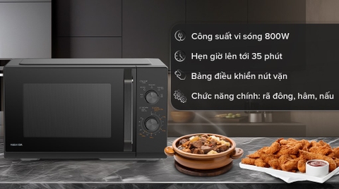 Lò vi sóng cơ Toshiba MW3-MM25PE(BK) 25 lít Đen