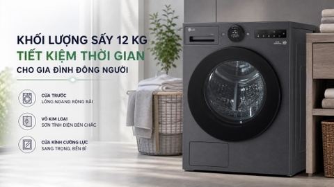 Máy Sấy Bơm Nhiệt LG 12 Kg RX12VHP3K