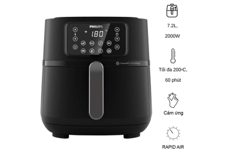 Nồi Chiên Không Dầu Philips 7.2 lít 5000 Series HD9285/90