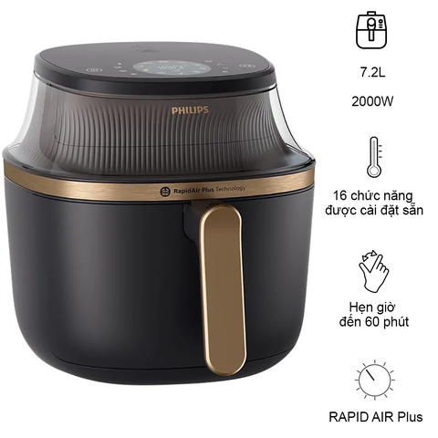 Nồi Chiên Không Dầu Philips NA342/00 7.2 Lít