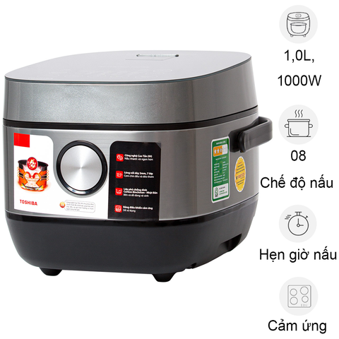 Nồi cơm điện cao tần Toshiba 7 chế độ nấu 1 lít RC-10IP1PV