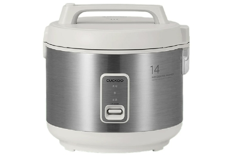 Nồi cơm điện cơ Cuckoo Gia nhiệt 3D 2.5 lít CR-1415, Màu Trắng Xám