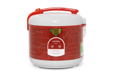 Nồi cơm điện cơ Cuckoo nắp gài 2.0 lít CR-1122 Xuất xứ Hàn Quốc, Màu Đỏ Trắng