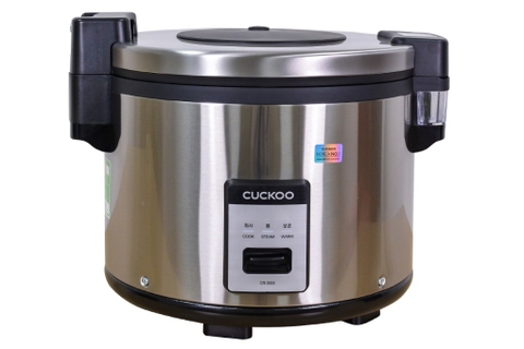 Nồi cơm điện công nghiệp Cuckoo Gia nhiệt 3D 6.3 lít CR-3555, Màu Đen Bạc