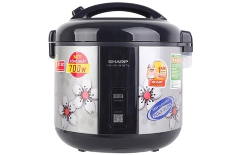 Nồi Cơm Điện Cơ Sharp KS-NR181STV Màu Bạc 1.8L Nhập Thái