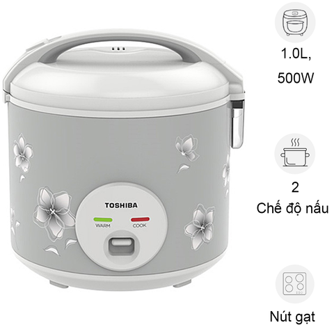 Nồi cơm điện cơ Toshiba nắp gài 1 lít RC-10JFM(H)VN