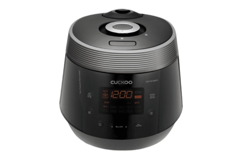 Nồi cơm điện tử áp suất Cuckoo Lòng nồi kim cương X-Wall Black 1.8 lít CRP-PWV1008F, Màu Đen Bạc