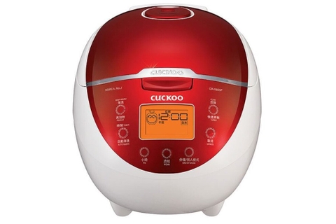 Nồi cơm điện tử Cuckoo Gia nhiệt 1D 1.08 lít CR-0655F, Màu Đỏ Đen