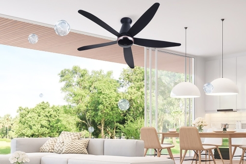 Quạt trần Panasonic 5 cánh động cơ DC điều khiển từ xa 150cm F-60FEN Nhập khẩu Malaysia