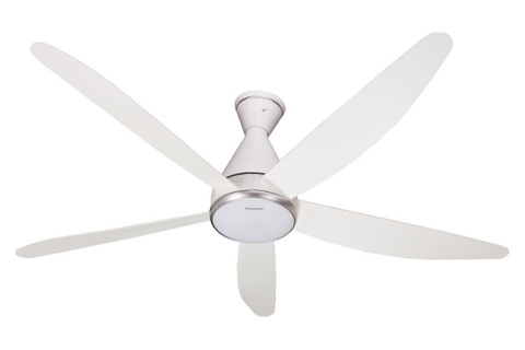 Quạt trần Panasonic 5 cánh động cơ DC có đèn LED điều khiển từ xa 150cm F-60GFN