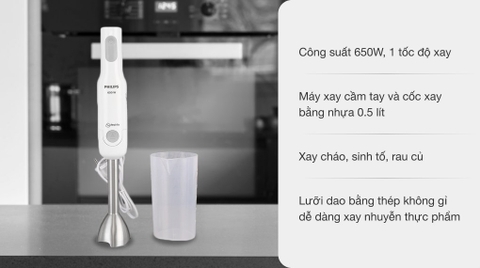 Máy xay cầm tay Philips ProMix 650W HR2534/00