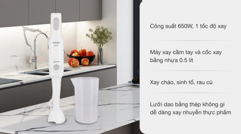 Máy xay cầm tay Philips ProMix 650W HR2531/00
