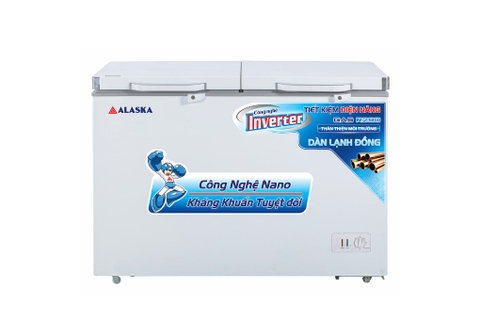 Tủ đông Alaska 2 ngăn Inverter 372 lít BCD-5568CI