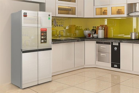 Tủ lạnh Sharp Inverter Multi Door 421 lít SJ-FXP510VG-CH