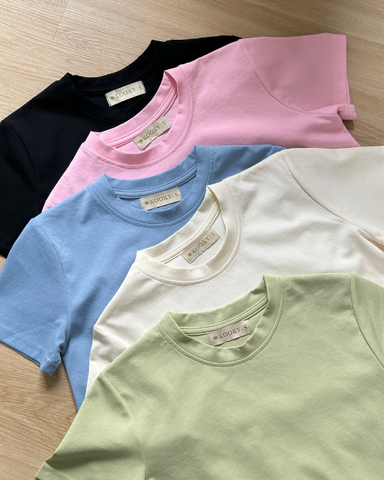 ÁO BASIC TEE XANH BIỂN