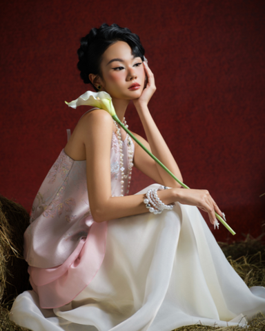 ÁO YẾM VÂN DU HỒNG TÍM