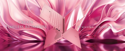 MSI cho ra mắt dòng LAPTOP mới mang tên   Rose Pink Prestige 14