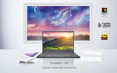 MSI ra mắt Laptop Creator 15 cao cấp với màn hình cảm ứng độc đáo