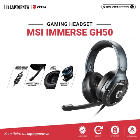 Headset MSI Immerse GH50