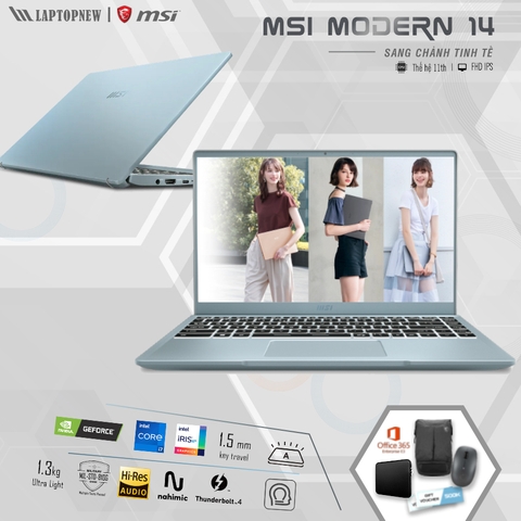 Laptop MSI Modern 14 B10MW 482VN