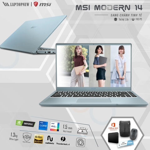 Laptop MSI Modern 14 B11MO 010VN