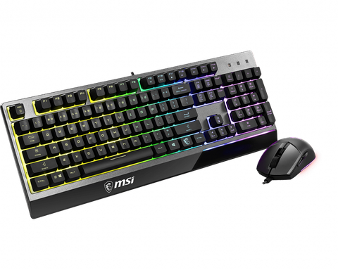 Combo Keyboard Mouse MSI VIGOR GK30 US (Black) & Clutch GM11