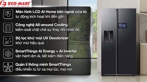 Tại Sao Nên Mua Tủ lạnh Samsung Inverter 615 lít AI Home RS90F65D2FSV?