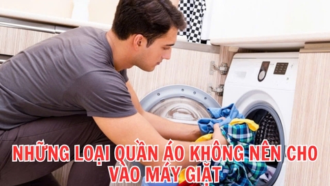 Những loại quần áo không nên bỏ vào máy giặt